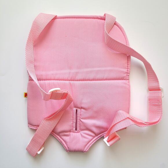 Build A Bear BABW Backpacks 2 Zoorrific Yellow Drawstring 1 Pink Plush Carrier - Picture 9 of 10